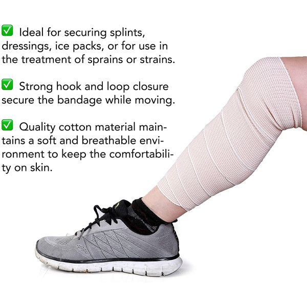 Present first aid  high elastic  trauma bandage  Elastic Bandage, 6 Inch x 13-15 feet Stretched