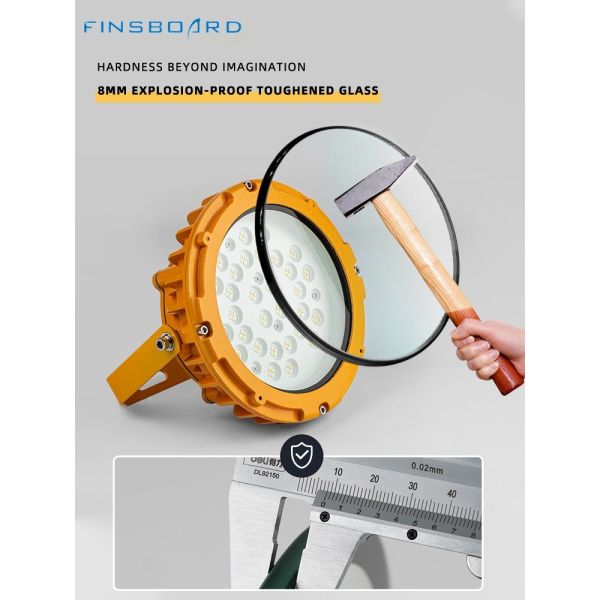 WF2 IP66 водонепроницаемый выпуклый стеклянный тень взрывостойкий светодиодный свет