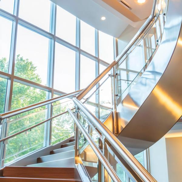 Durable Textured Stainless Steel Handrails for Outdoor Gardens