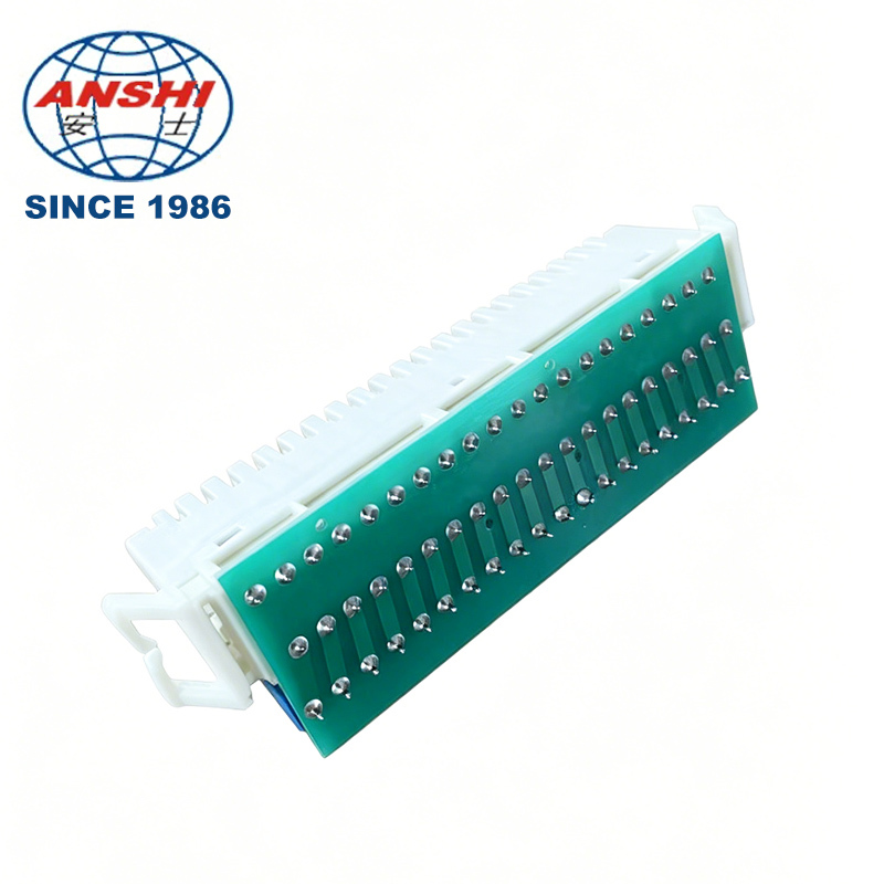 10 Pair 20 Pole LSA-PLUS Module PCB Terminal Telephone Connector XL-011L ABS Back Profile Mount Plugboard Telecom Parts
