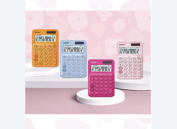 For New product Casio calculator MS-20UC pink cute business finance white-collar recommended fairy pet machine