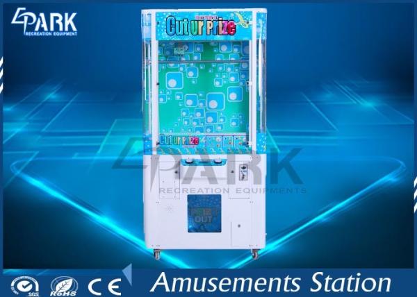 Shopping Mall Scissor Cut Line Crane Game Machine / Toy Claw Machine