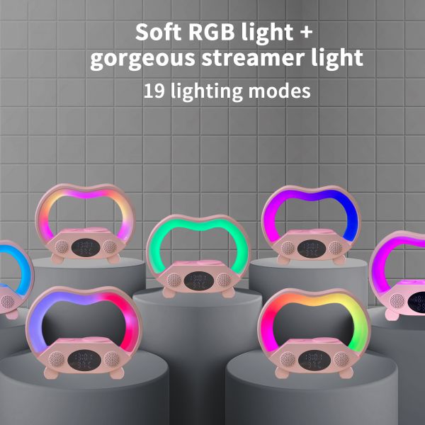 RGB LED Speaker Sound Box Mini Wireless Subwoofer Portable Bluetooth Outdoor Double Bass BT 5.3 Mobile Audio Player