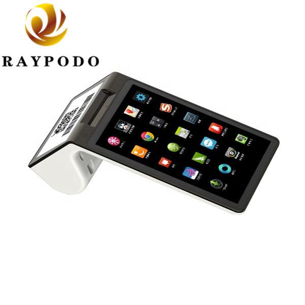 Dual Screen Personal Digital Assistant 7'' POS Terminal With NFC Thermal Receipt Printer