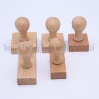 Manche ronde en bois, boutons en bois, montures de timbre, tirets pour la fabrication de timbres