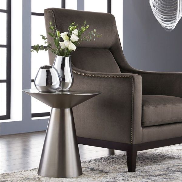 Luxury Sofa Side Table Sideboard Metal Round Corner Table Modern Small