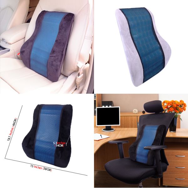 Memory Foam Lumbar Pillow Ergonomic Chair Cushion for Customized Support and Comfort
