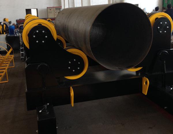 150 Tons Heavy Duty Pipe Rollers Siemens VFD Control Linear Speed 1000 mm/min  Wheel Motorized Moving