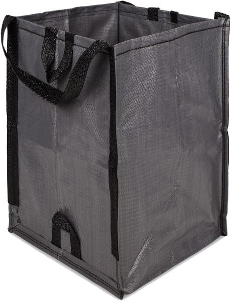 Heavy Duty Home and Yard Waste Bag Woven Polypropylene, Reusable Lawn and Leaf Garden Bag with Reinforced Carr