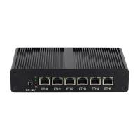 Intel Pentium 4405U 6LAN RJ45 Software Router DDR4 con pantalla doble