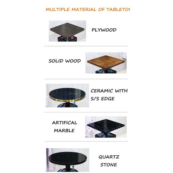 Home Restaurant Counters for Sale Design Rectangle Metal Chair Wood Bar Counter