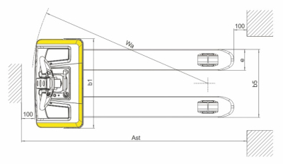 Walkie Type Super Light Electric Pallet Truck 1.8 Ton Load Capacity High Grade Configuration Compact Great Power 1800Kg