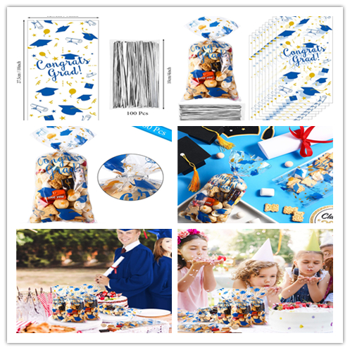 Ясная толщина полиэтиленовых пакетов 0.03mm OPP Resealable для конфеты