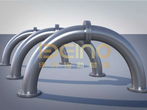 Abrasion Resistant Ceramic Sleeve Lined Pipe Elbows Lithium Battery Wear-Resistant Ceramic Tubes
