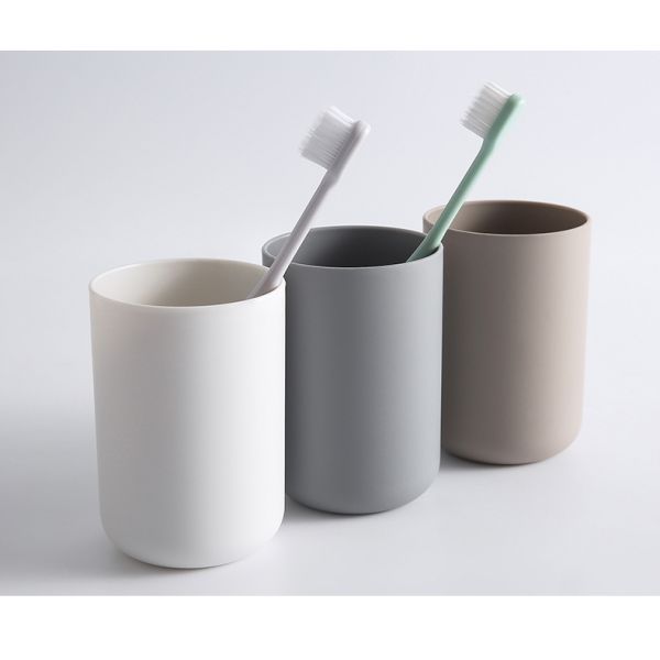 ROSH 300ml Bathroom Tumbler Cup Simplicity Style Plastic Toothbrush Holder