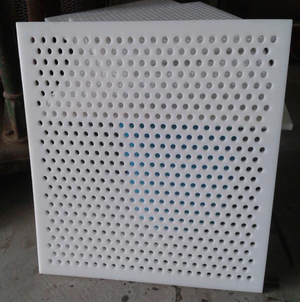 White PVC Perforated Mesh Panel 0.3-10mm for Food Industry