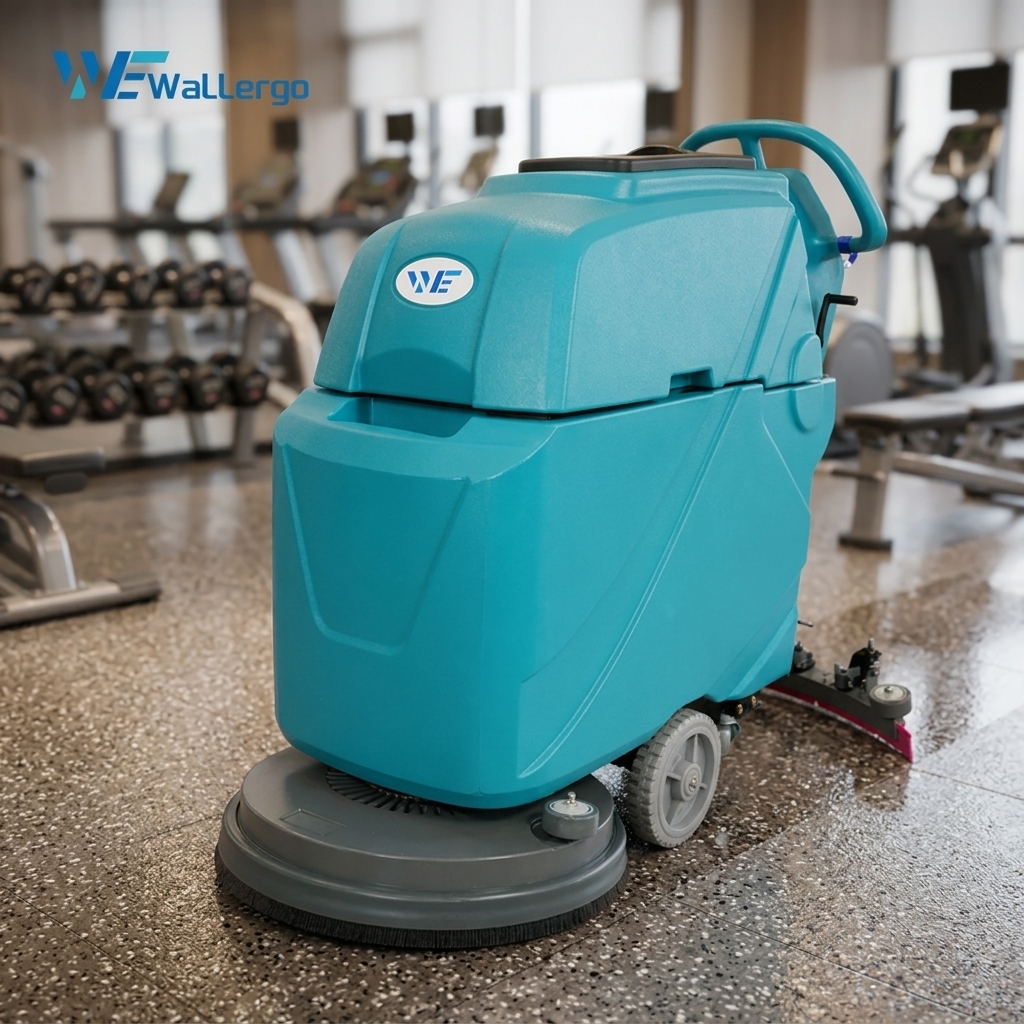 Factory Wholesale Hard Floor Scrubber Machine Electric Walk-behind Concrete Floor Scrubber Suitable for Storehouse Gym