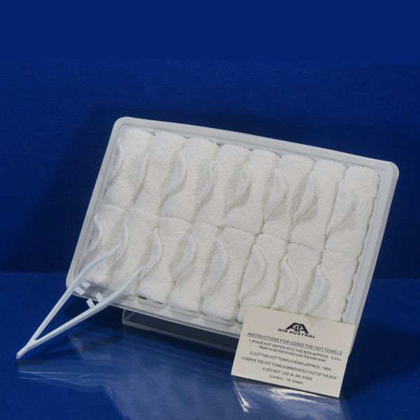 Полотенце хлопка авиакомпании устранимое горячее