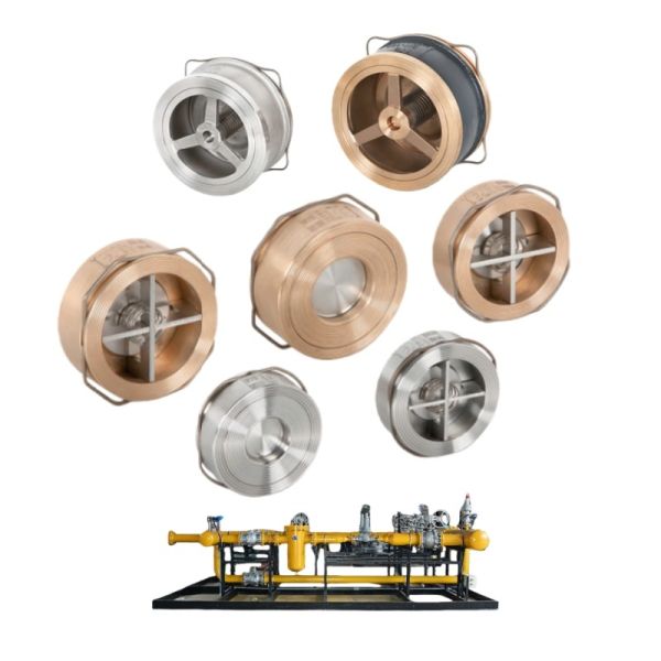 Industrial Pipelines VYC Disc Piston Check Valve 1/4 Brass 304 316 Non-Return Valve for Water Steam Gas