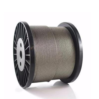 6mm 6x19 Fc 304 7x19 IWRC 10mm 12mm Ungalvanised Steel Wire Rope Cable ±1% Tolerance