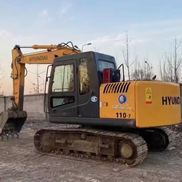 Hyundai R110-7 Used Crawler Excavator Second Hand Digger 11200kg 0.30-0.59m3 Bucket