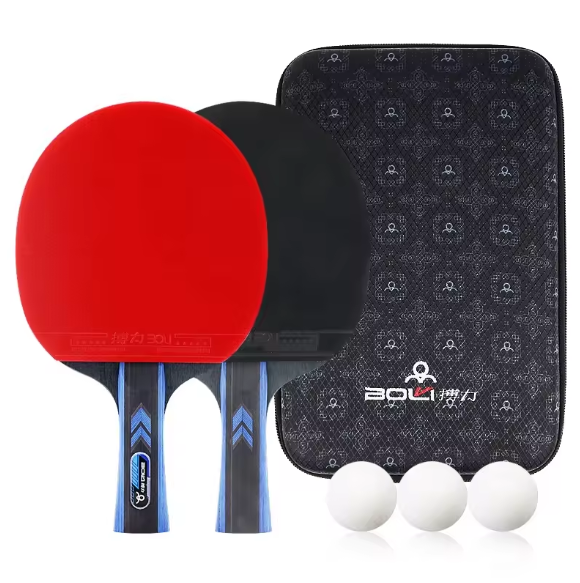Poplar Wood Bottom Hard Case Waterproof Table Tennis Racket Travel Bag Set with Customized Logo Printing