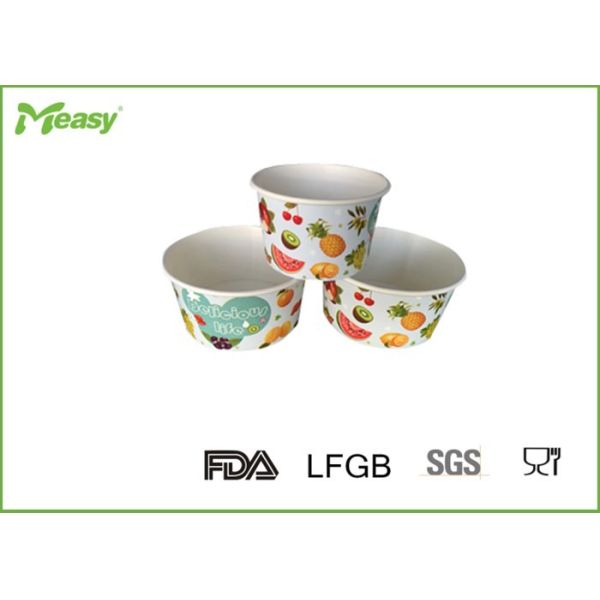 10oz / 5oz Various Sizes Ice Cream Paper Cups For dessert , multiple color