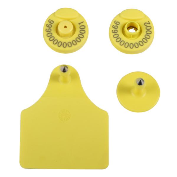 Printing Electronic Ear Tags Animal 134.2KHz 30.6 Mm For Livestock