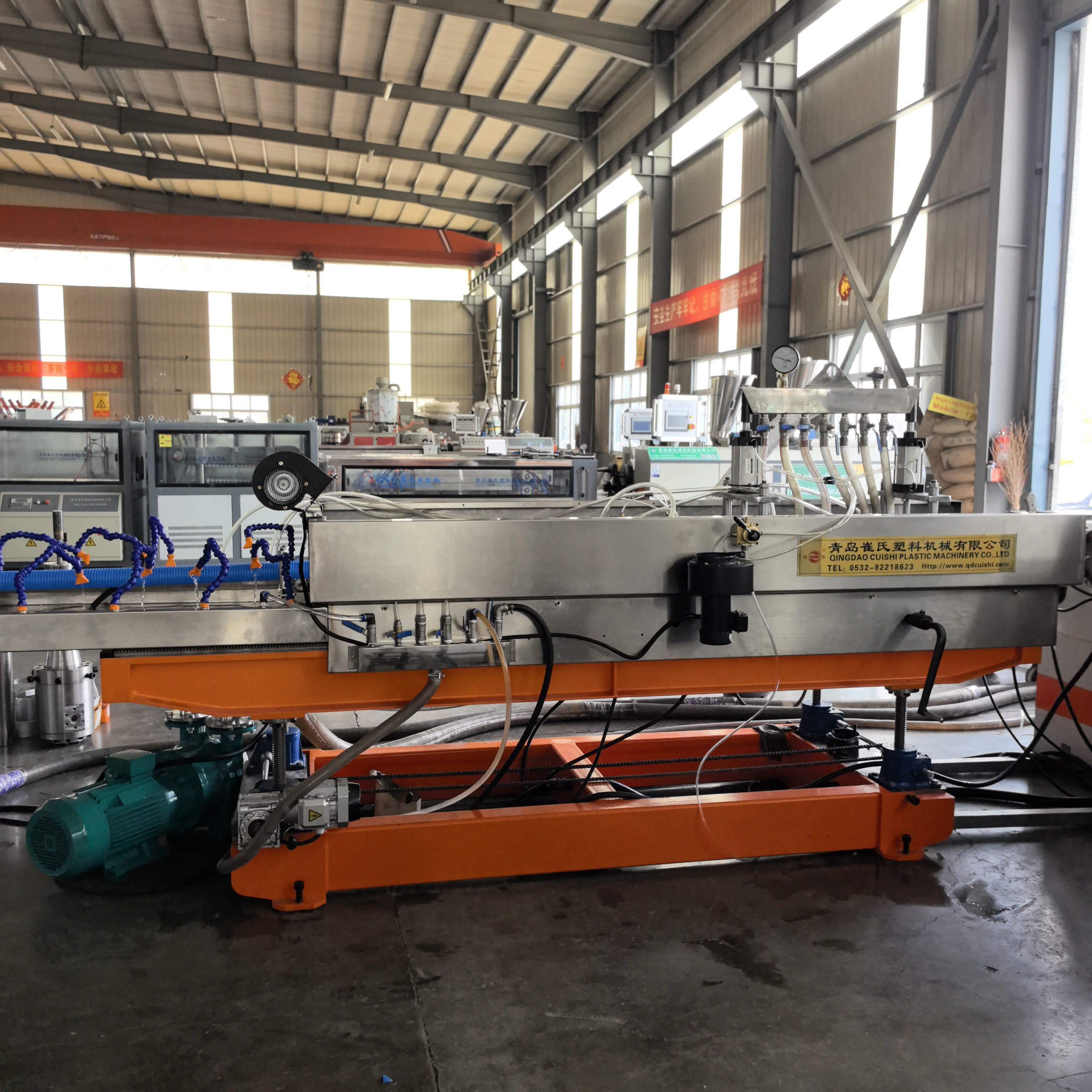 Industrial PE PP Ventilation Corrugated Pipe Production Line Air Conditioning Duct Making Machine