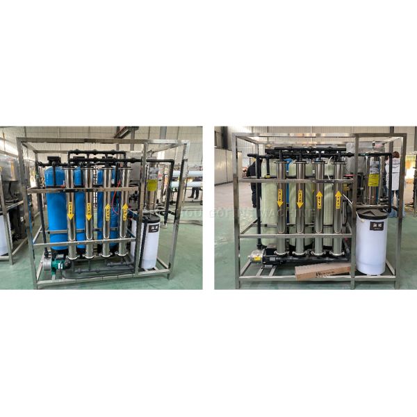 Sistema de filtración de agua pura con pantalla táctil PLC