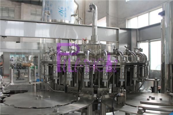 24 Head Juice Filling Machine 8000 Plastic Bottles Per Hour Screw Caps