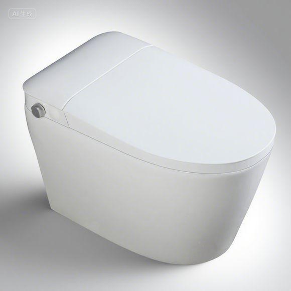 Pas de pression d'eau Confortable Santé Design moderne Plancher monté Couverture de siège intelligent Sans câble d'alimentation Toilette Hôtel salle de bain