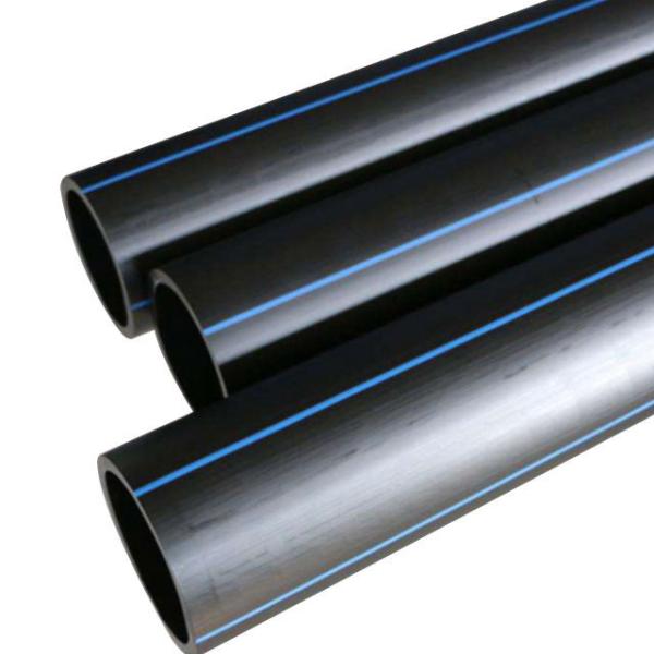 10 Inch SDR21 Flexible Water Supply Pipe , High Density Polyethylene Piping Black