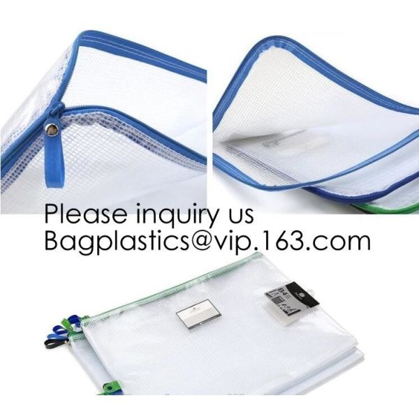 Office Stationery Plastic Pp File Bag A4 Document Pouch B6 Zipper Wholesale File Folder Bag School Stationery Supplies,