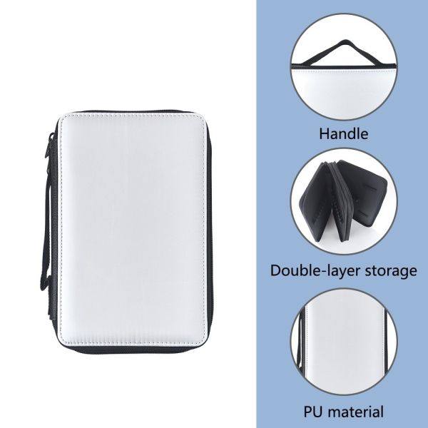 Waterproof Portable Sublimation Pencil Bag Diy Custom Art Drawing Stationery Bag Blanks