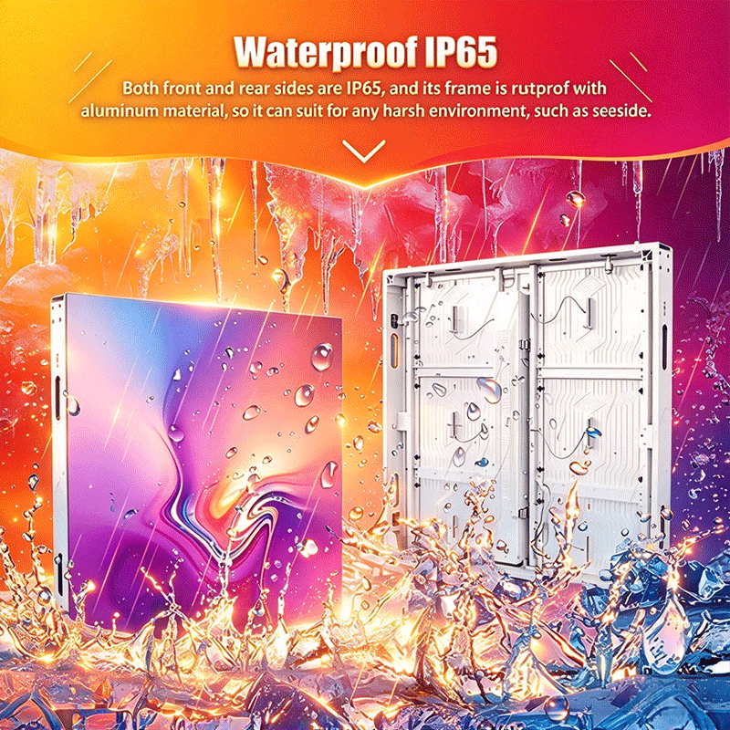 P8 Large Format Outdoor Fixed LED Screen 960x960mm Common Cathode