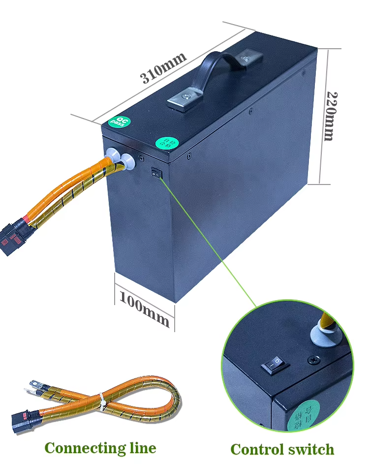 52v 35ah Portable lithium Li Ion Battery Cell Pack For Mtorcycle Ebike