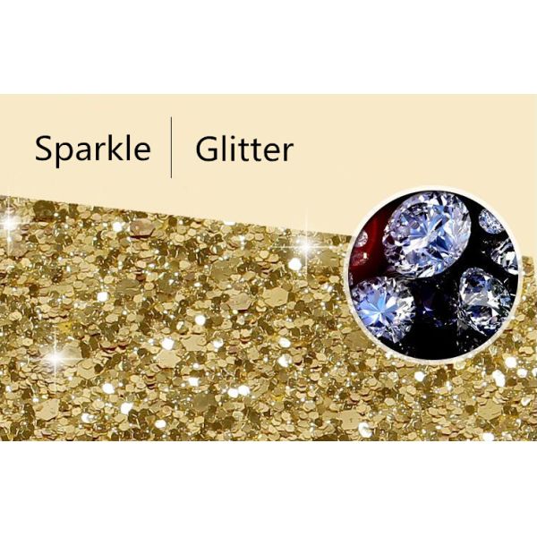 Elastic Fabric Backing Silver Glitter Fabric Soft And Sparkle Material