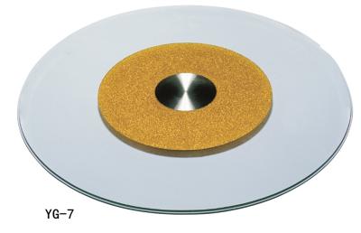 Hot sale glass Turnplate with newest design, glass turnplate for table (YG-7)