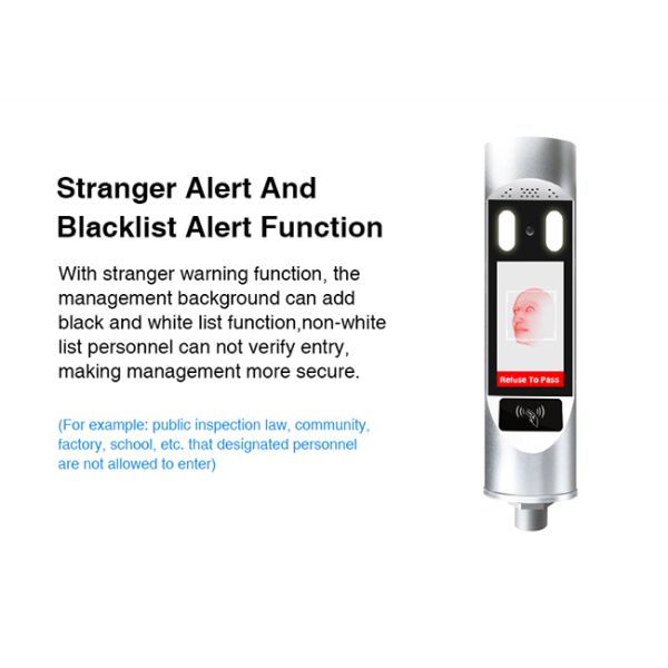 F1 Series Face Access Control / Face Intelligent Passing Machine 340 Milliseconds Recognition Time