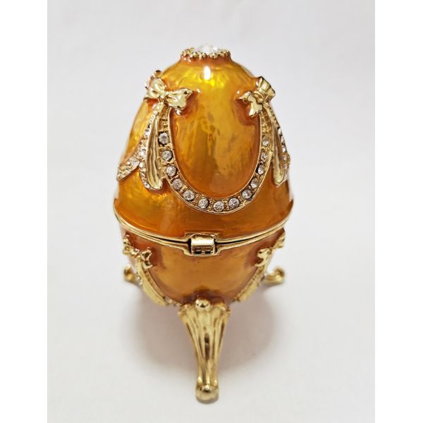 Luxury Faberge Easter Eggs Faberge-Egg Hand Painted Jewelry Trinket Box Gift for Easter Home DecorDirect Jewelry Boxes