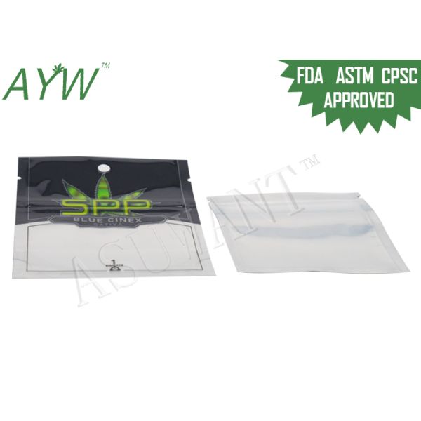 марихуана доказательства запаха 1оз кладет легкое закрытие в мешки с верхними молниями/изготовленным на заказ печатанием