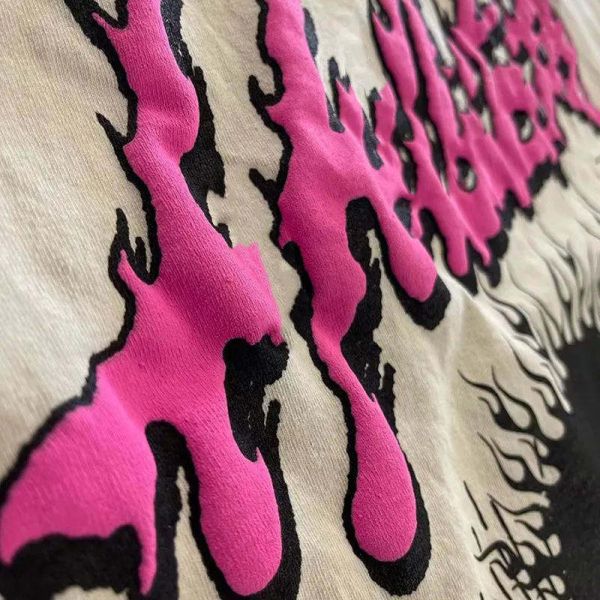 Custom Logo Printing T-shirts 220gsm Cotton T Shirts Heavyweight Oversized Screen Printed Crew Neck Tshirts Men