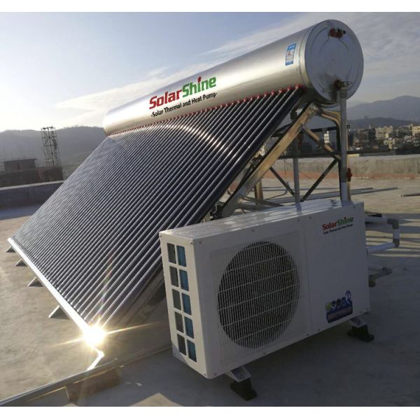 Chauffe-eau de pompe à chaleur solaire de sécurité, système actionné solaire de pompe à chaleur