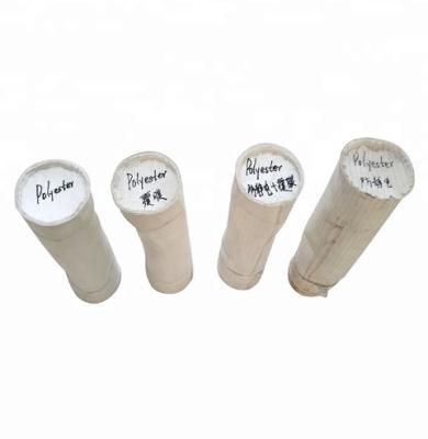 Cement Baghouse Polyester Filter Bag , White Dust Collector Filter Bags