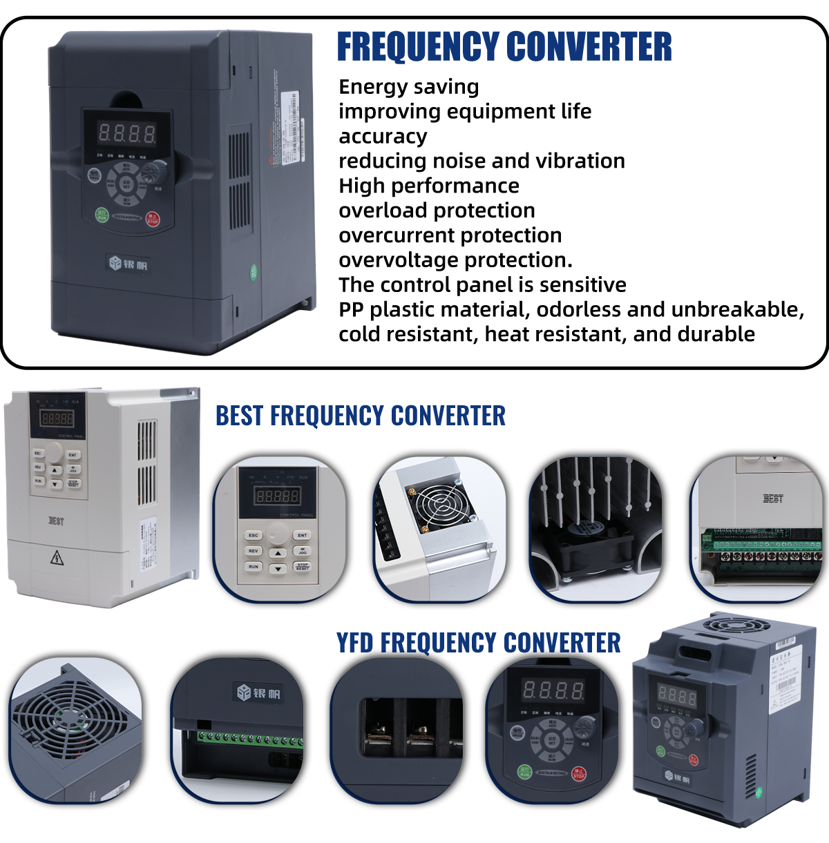 220V/380V Магазины строительных материалов 80 мм ER20 CNC воздушно-охлаждаемый квадратный шпиндель 2.2KW полный комплект с инвертором переменного тока