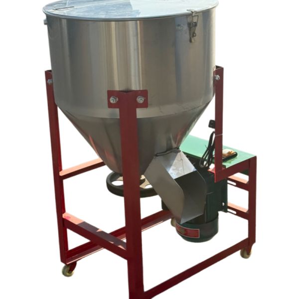 SS Grain Feed Mixer 300 - 500kg/h Livestock Feed Blending Machine