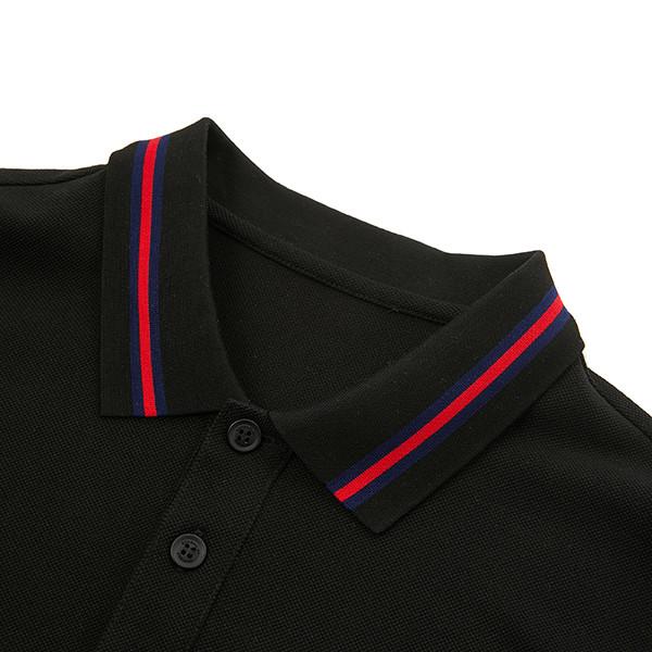 Maillot de golf de l'été pour hommes avec logo personnalisé et col roulant
