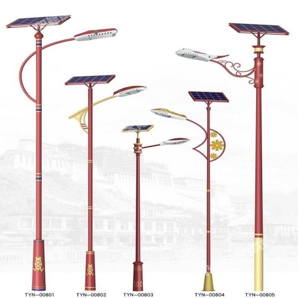 Solaire extérieur actionné a mené le réverbère avec le contrôle automatique 30w 40w 50w 60w 80w 100w d'intensité