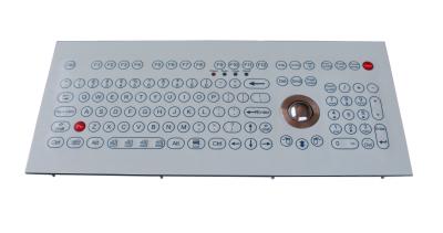 Teclado de membrana industrial do scrachproof liso com trackball e chaves funcionais
